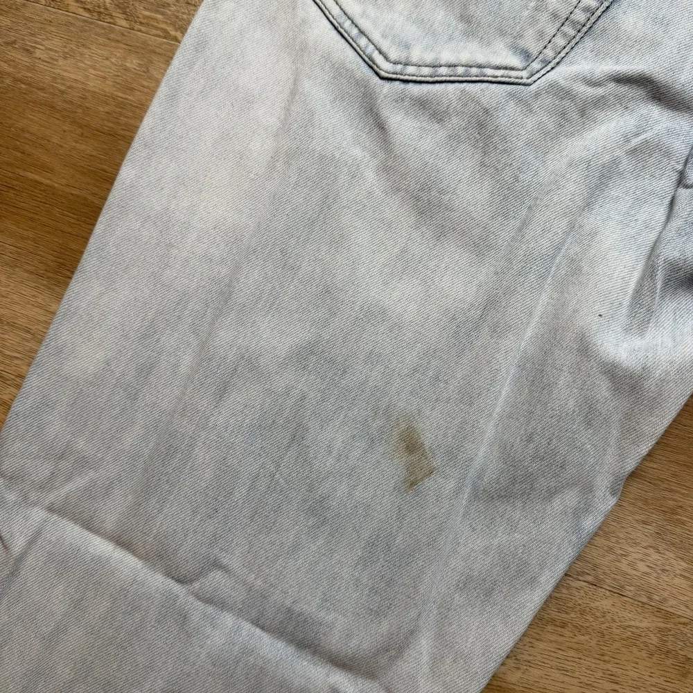 Diesel Belther Jeans Men‎ 38x34 Blue Slim Tapered Acid Wash Destroyed 3D Finish